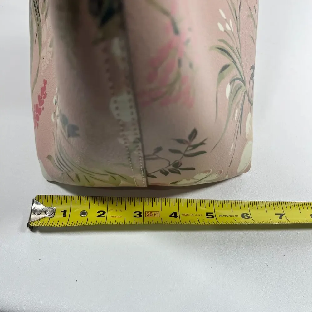 KATE SPADE Bag Mya Arch Place Reversible Floral Botanical Leather Tote Pink
